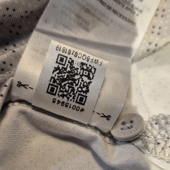 Adidas Golf DryFit Short Sleeve Polo Shirt with Geometric Pattern - Picture 11 of 16